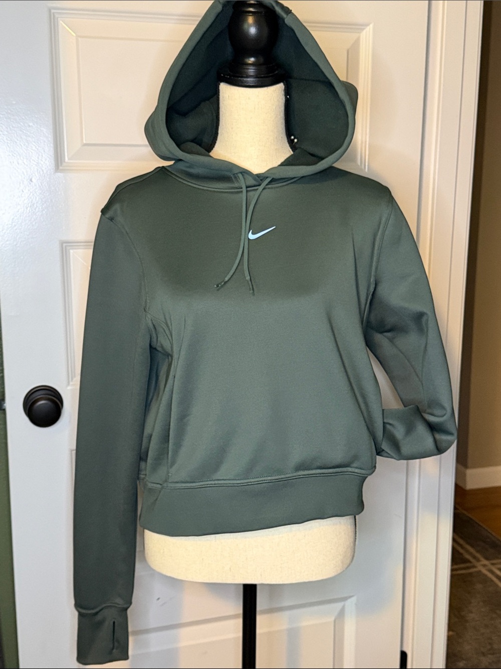 Nike Vintage Green Hooded Pullover Sweatshirt